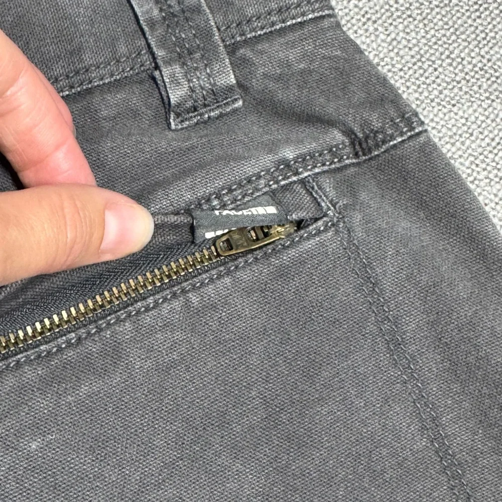 The North Face Mens 32 Regular Straight Leg Pants Charcoal Gray Heavy Duty